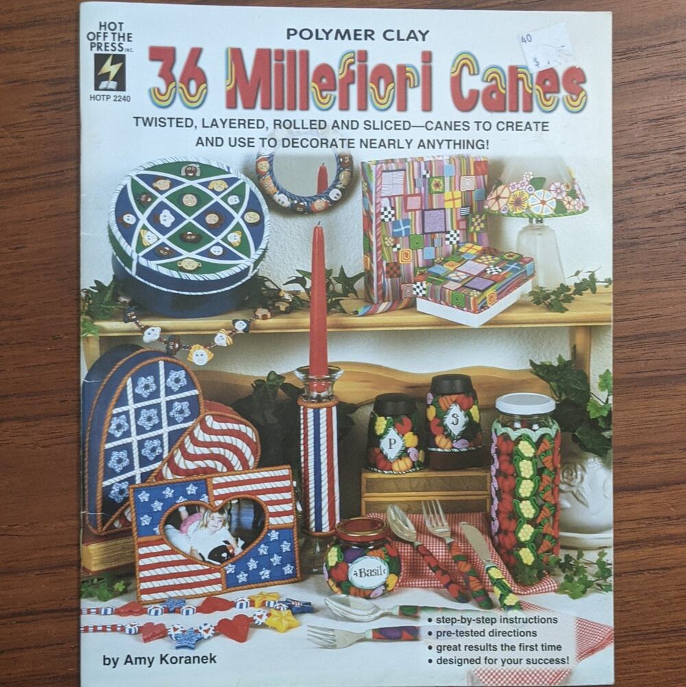 36 Millefiori Canes Polymer Clay Pattern Book